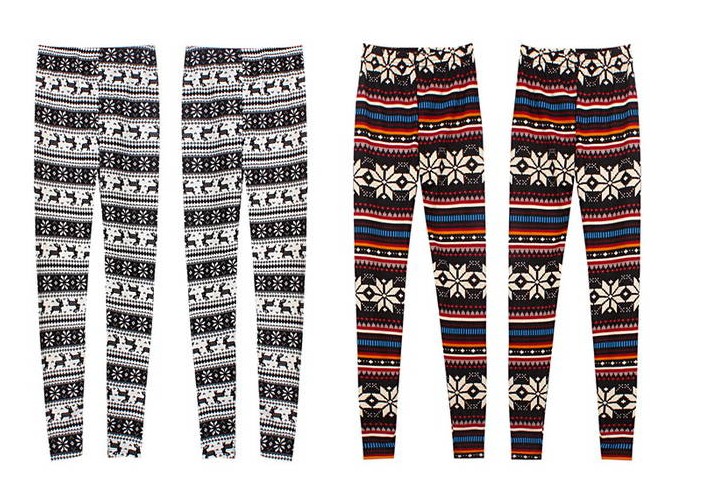 Deer Pattern Print Women Leggings